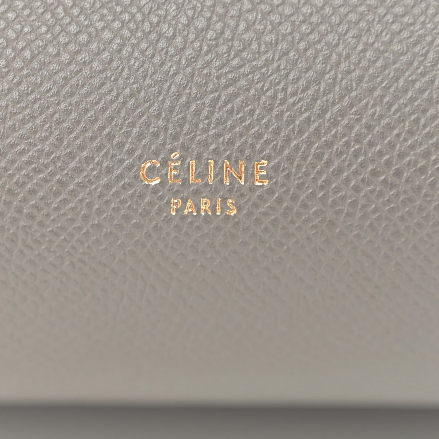 Grained Calfskin Micro Belt Bag Grey