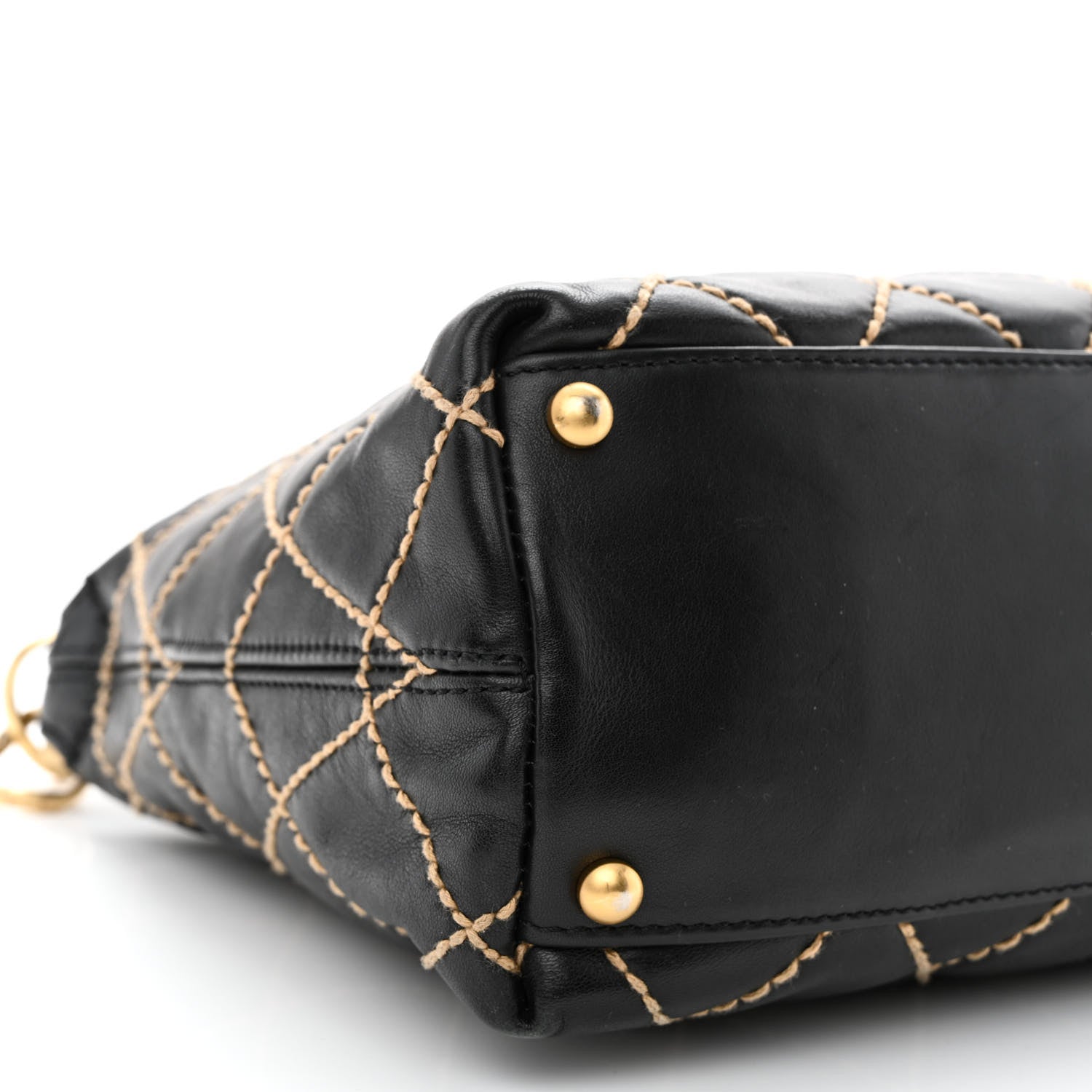 Chanel Calfskin Wild Stitch Hobo Black 9 of 16