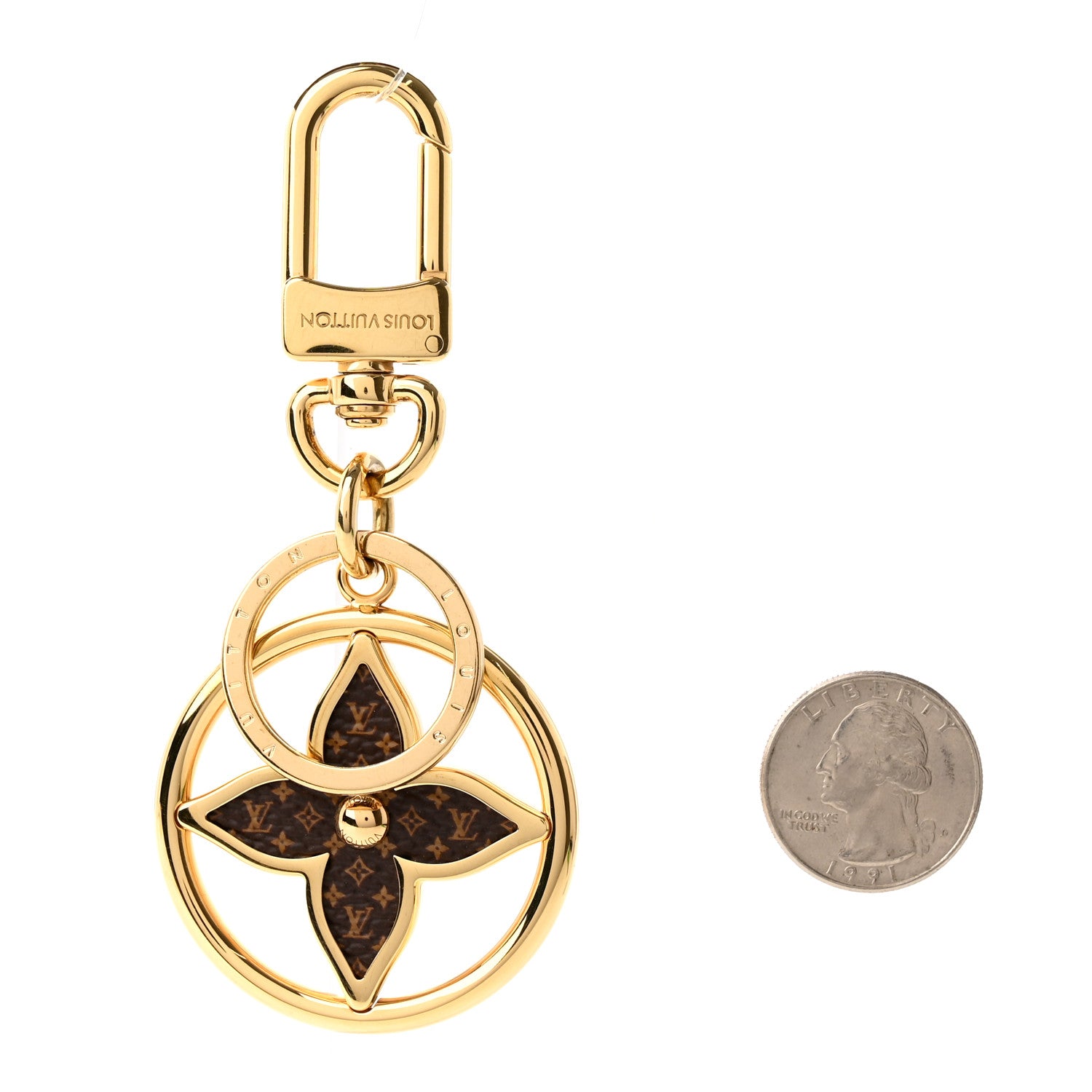 Louis Vuitton Monogram Puzzle Flower Bag Charm Key Holder 2 of 5
