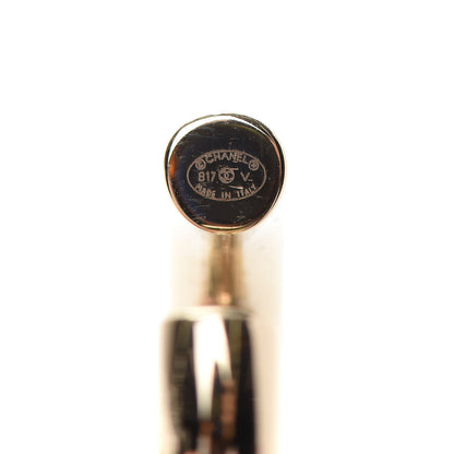 Chanel Metal Large CC Earrings Light Gold 3 of 4