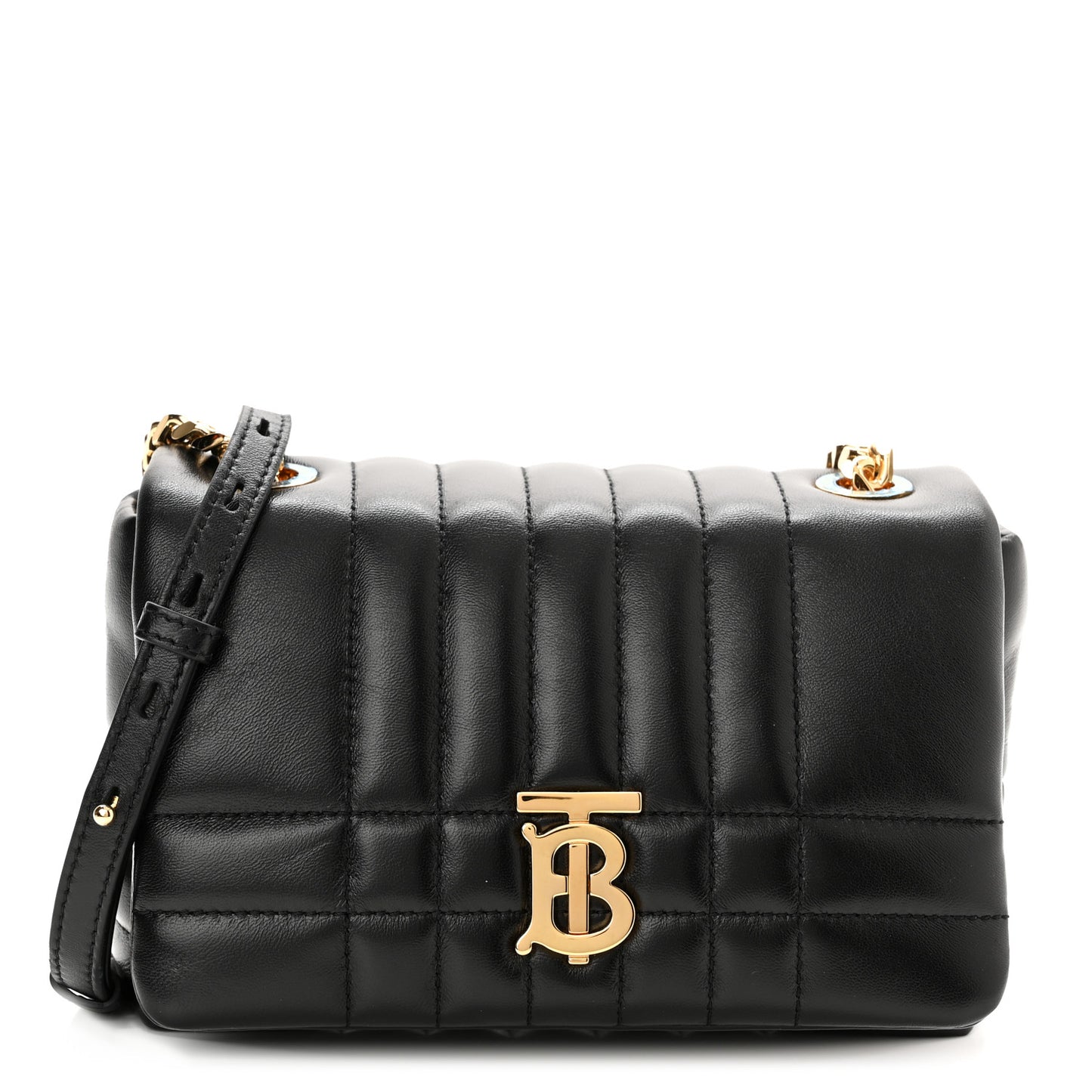 Lambskin Quilted Mini Lola Bag Black