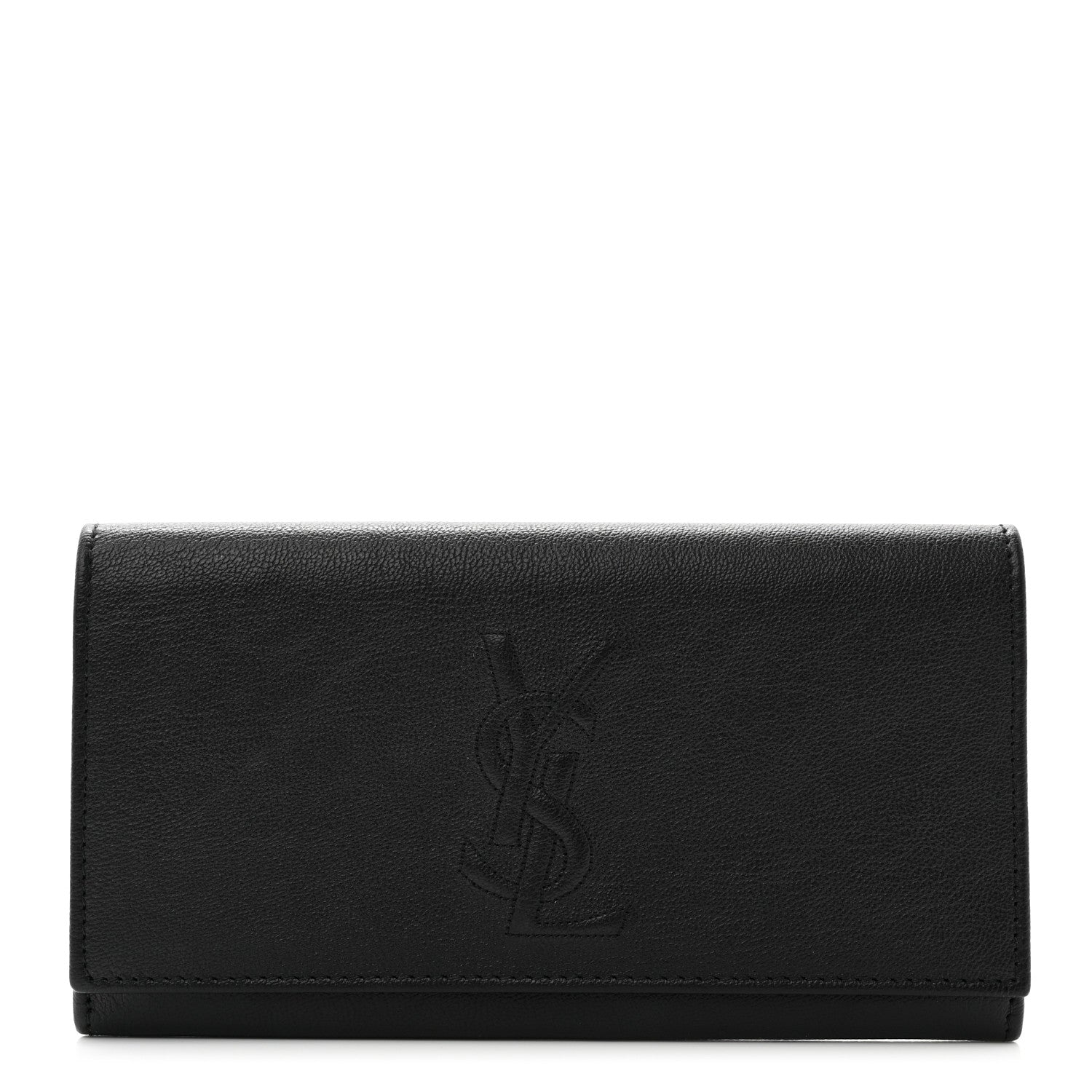 Saint Laurent Chevre Belle De Jour Flap Wallet Black 1 of 8