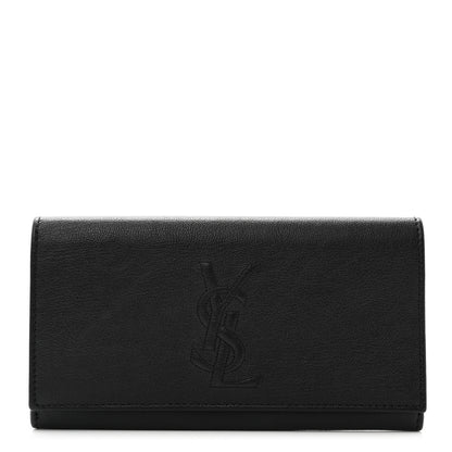 Saint Laurent Chevre Belle De Jour Flap Wallet Black 1 of 8