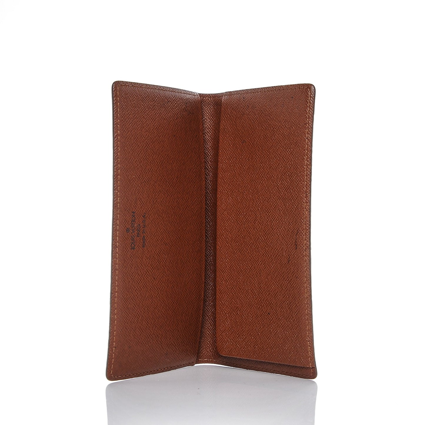 Monogram Simple Checkbook Holder Wallet Cover