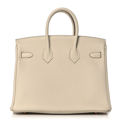Hermes Togo Birkin 25 Craie 4 of 35