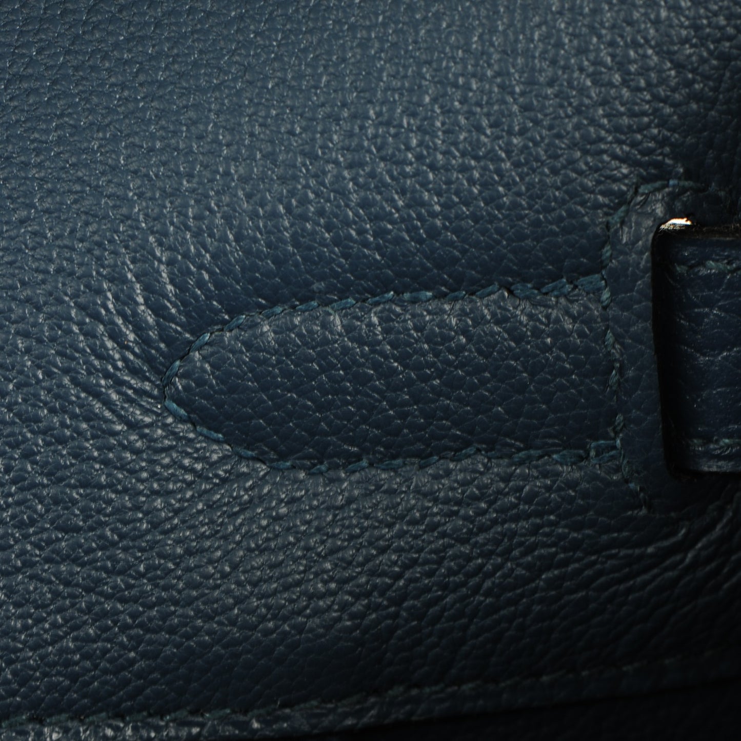Taurillon Clemence Birkin 35 Bleu Thalassa