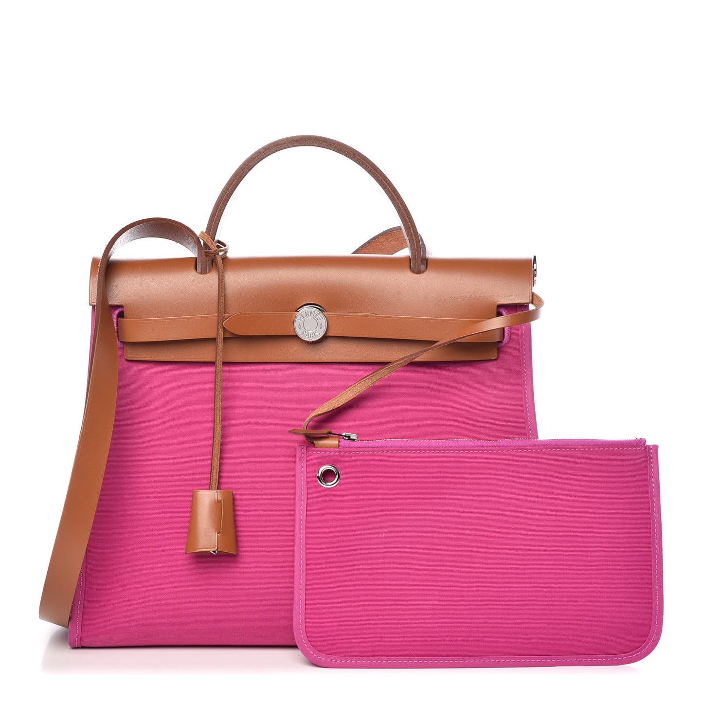 Vache Hunter Toile Herbag Zip 31 PM Magnolia Fauve