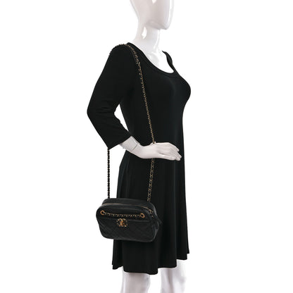 Chanel Goatskin Quilted Chanel 19 Camera Case Black 2 of 9