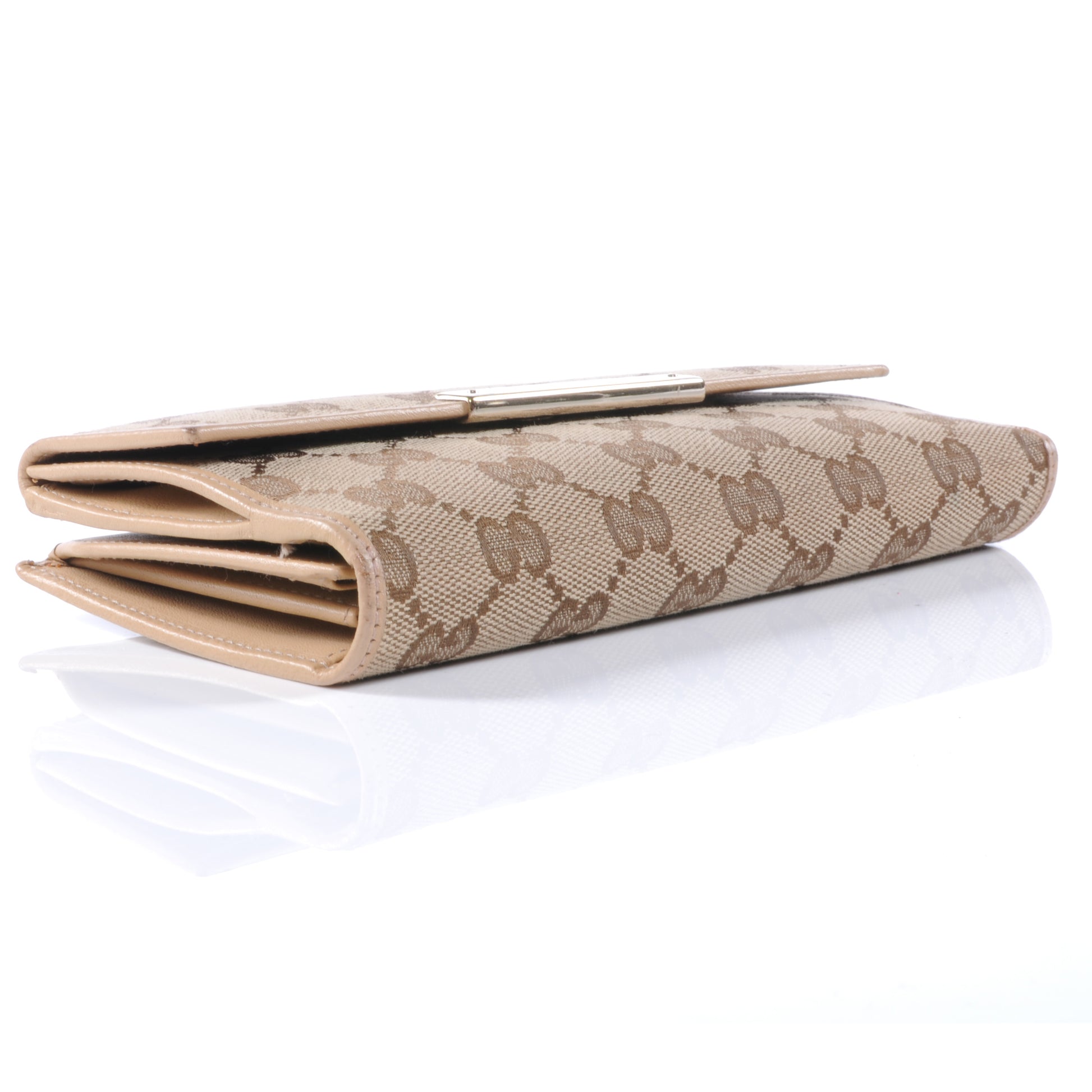 Gucci Monogram Metal Bar Continental Wallet 3 of 7
