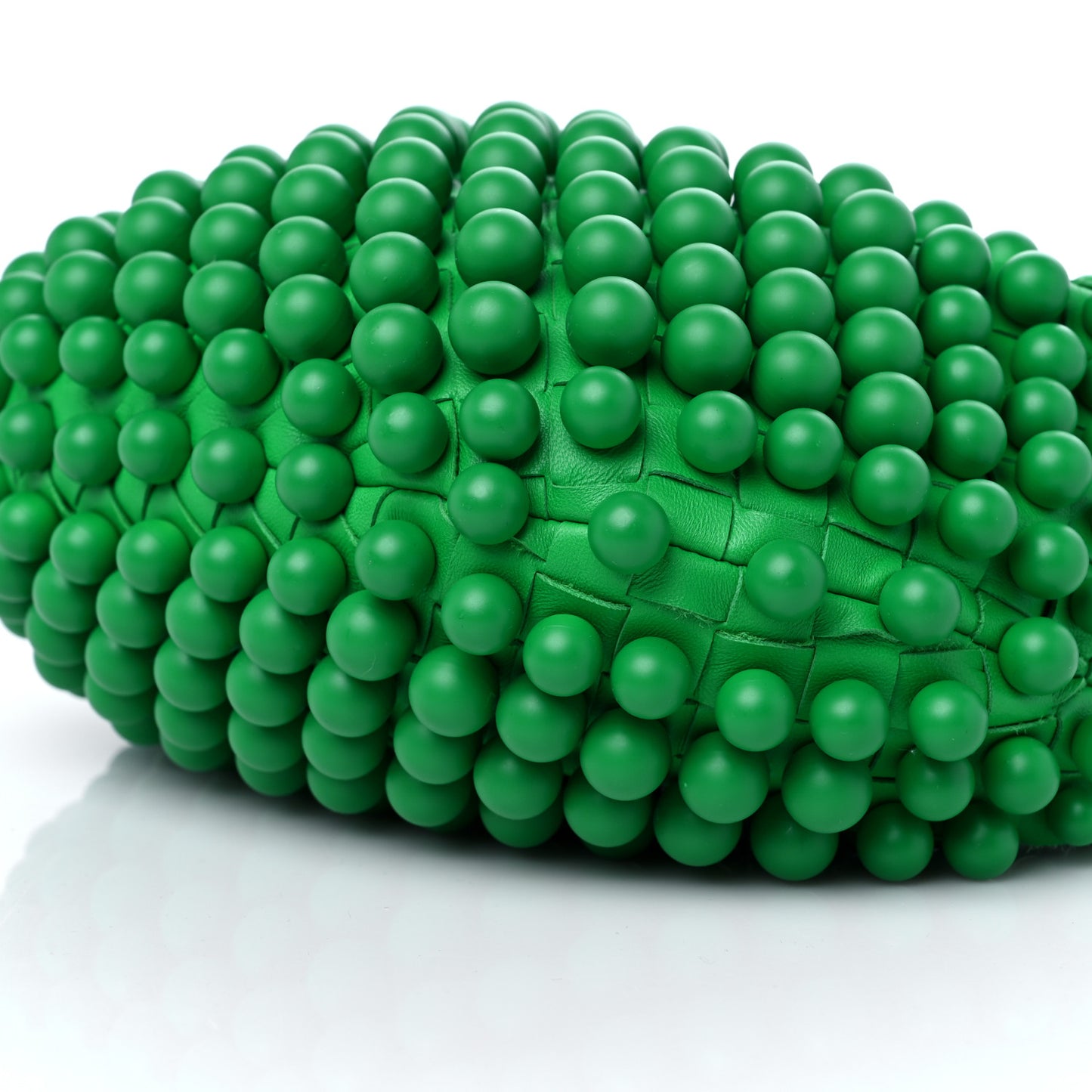 Nappa Studded Intrecciato Mini Jodie Parakeet