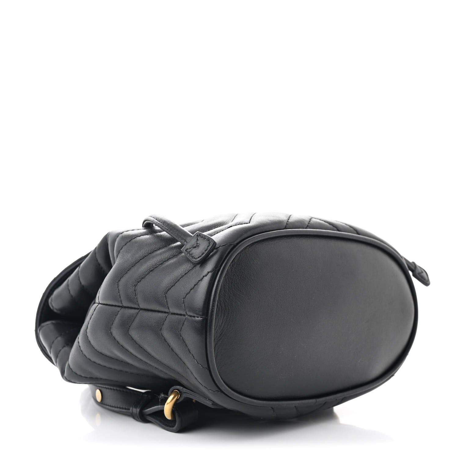 Gucci Calfskin Matelasse GG Marmont Flap Backpack Black 4 of 10