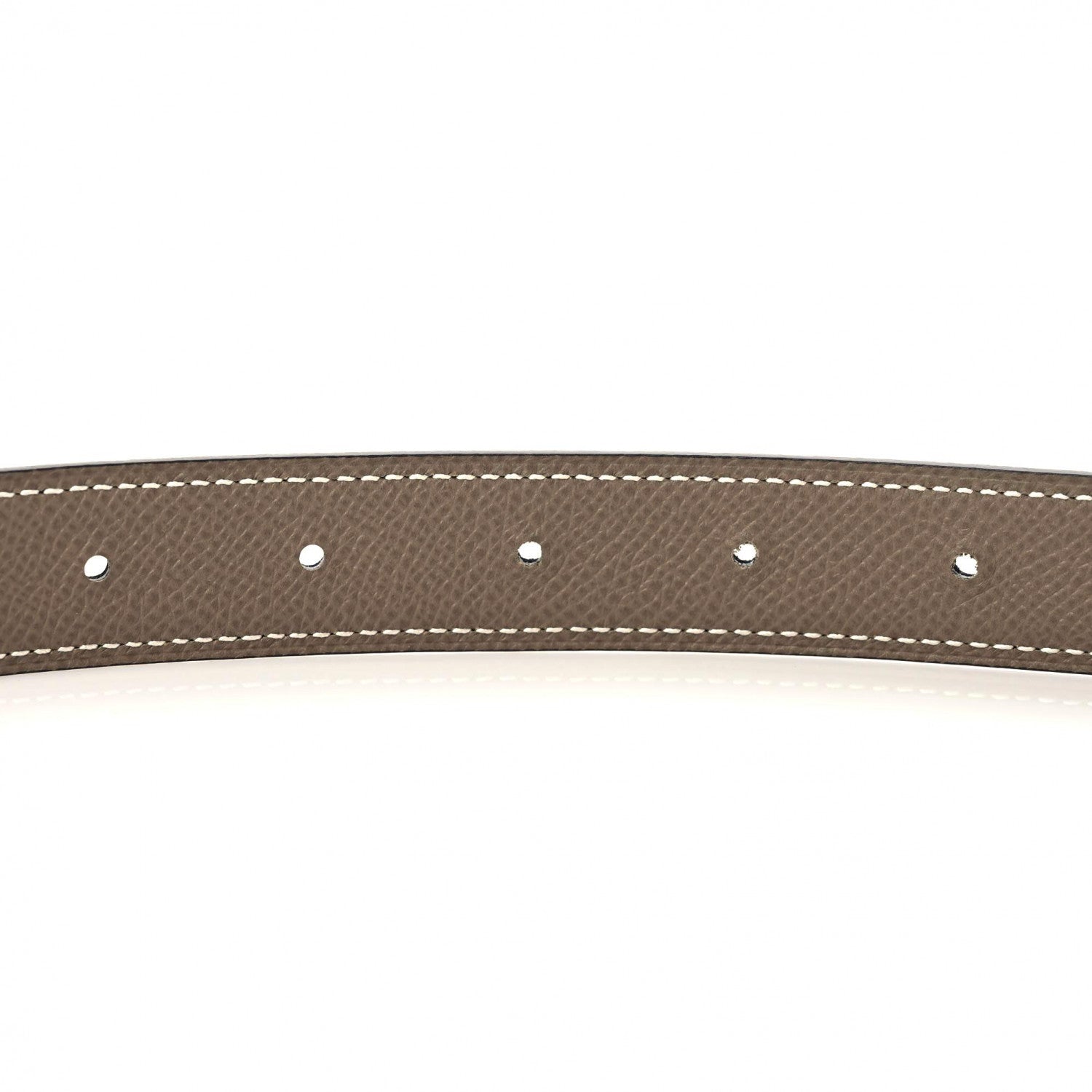 Hermes Swift Epsom 24mm Belt Strap 75 Black Etoupe 4 of 4