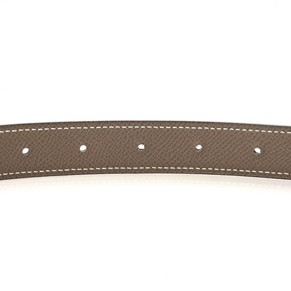 Hermes Swift Epsom 24mm Belt Strap 75 Black Etoupe 4 of 4