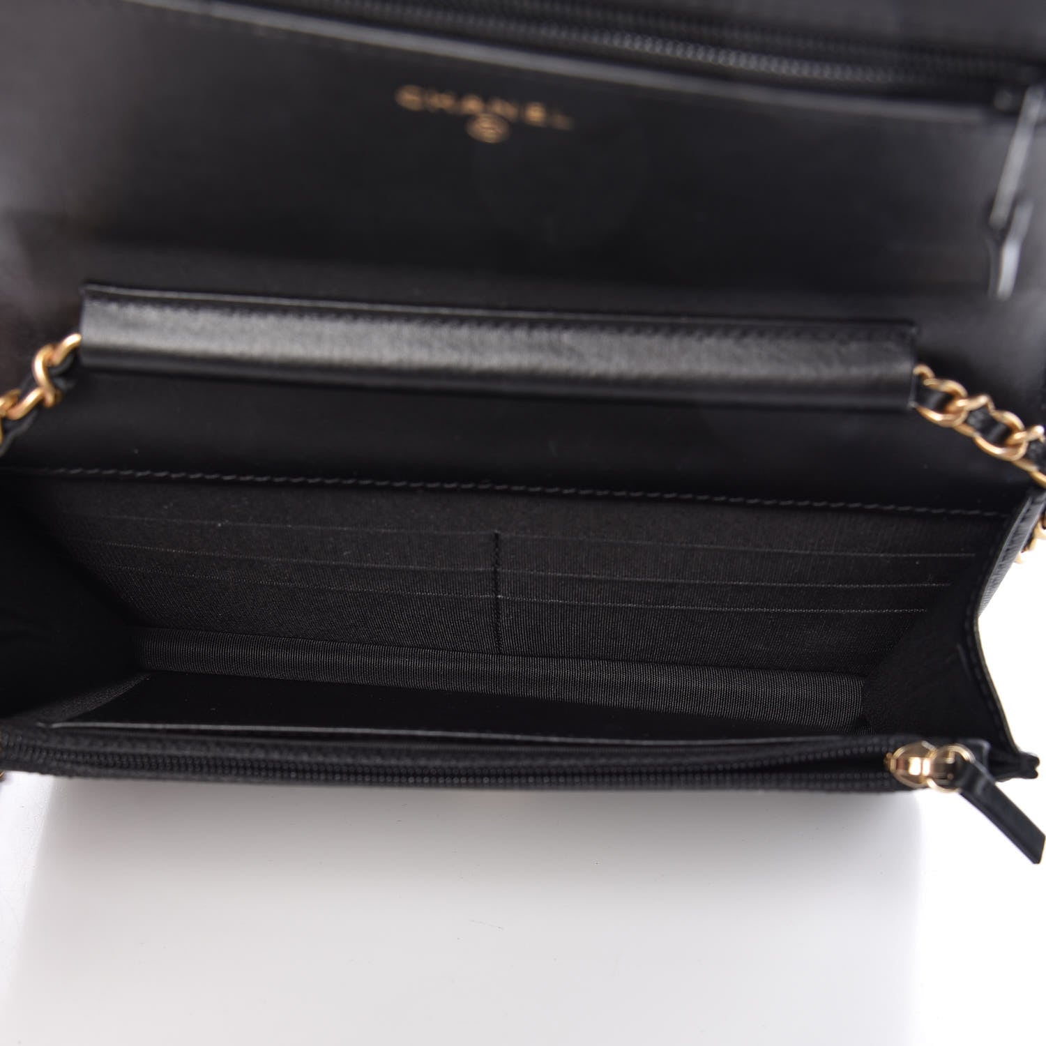 Chanel Caviar Quilted Boy Wallet On Chain WOC Black 7 of 12