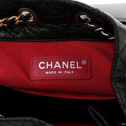 Chanel Aged Calfskin Quilted Small Gabrielle Backpack Black 6 of 10