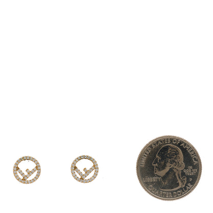 Fendi Metal Crystal F is Fendi Earrings Gold 2 of 4