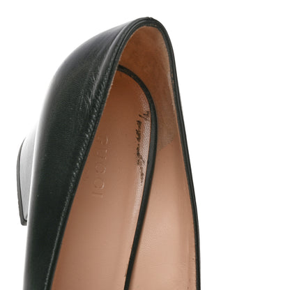 Gucci Malaga Kid GG Marmont Fringe 50mm Loafer Pumps 40.5 Black 9 of 10