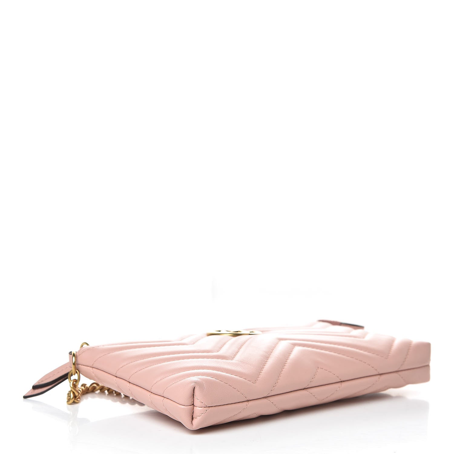 Gucci Calfskin Matelasse Mini GG Marmont Chain Bag Perfect Pink 4 of 10