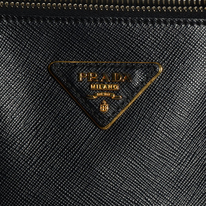 Prada Saffiano Lux Medium Double Zip Tote Nero Black 10 of 10