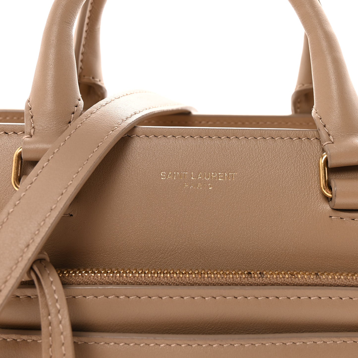 Smooth Calfskin Small East Side Tote Taupe