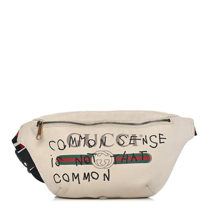 Gucci Grained Calfskin Coco Capitan Logo Belt Bag White 1 of 10