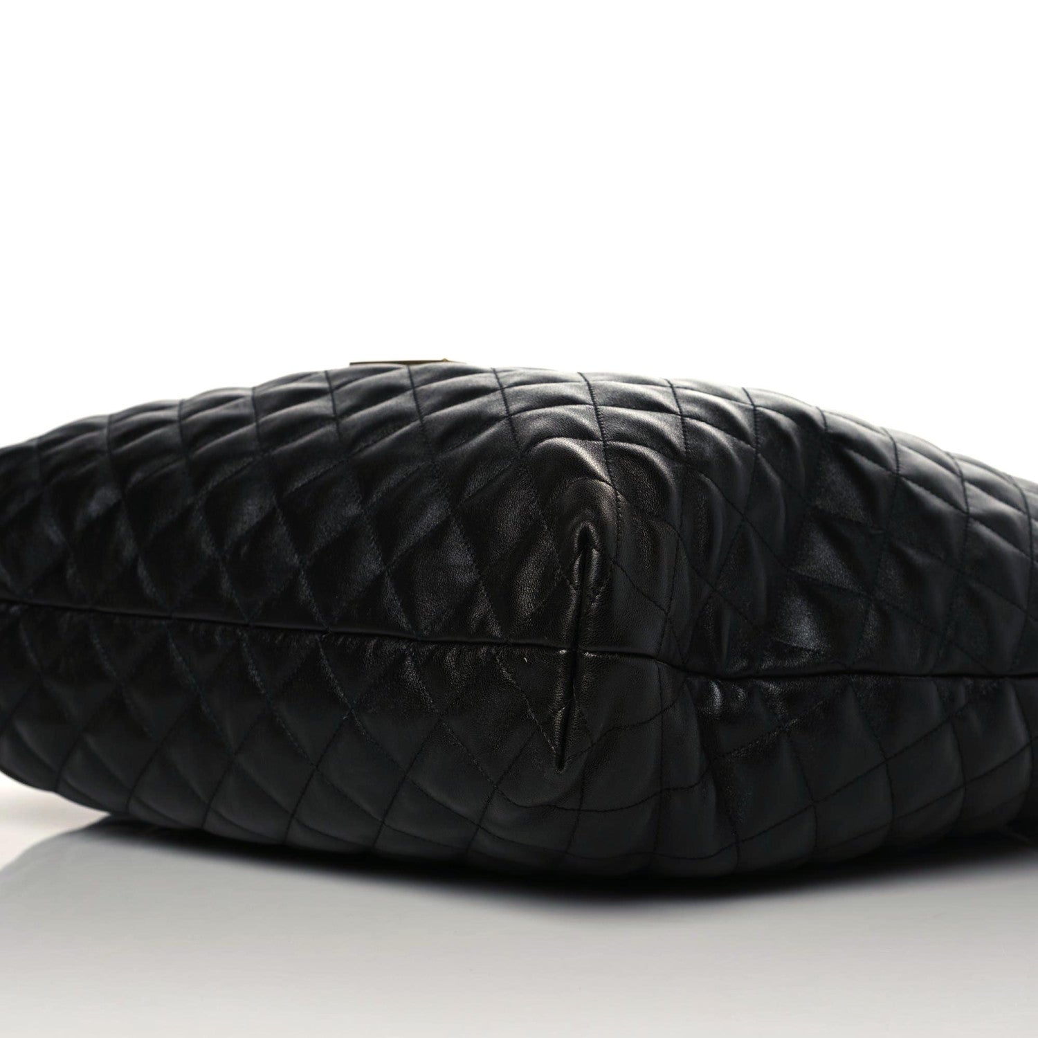 Saint Laurent Lambskin Quilted Maxi Icare Shopping Tote Black 6 of 10
