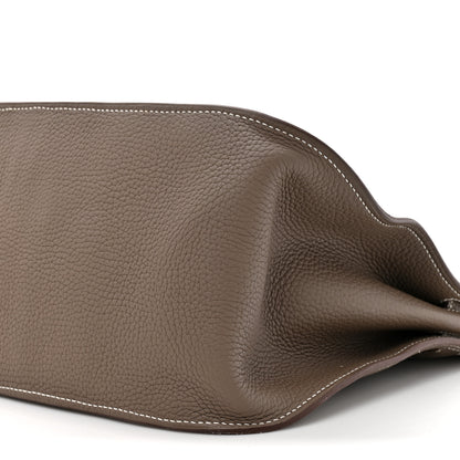 Hermes Taurillon Clemence Jypsiere 34 Etoupe 9 of 14