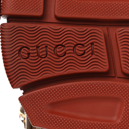 Gucci X SEGA Mesh Canvas Calfskin Womens Flashtrek Sneakers 35 Military Oatmeal Carmine Rose Ardesia 6 of 12