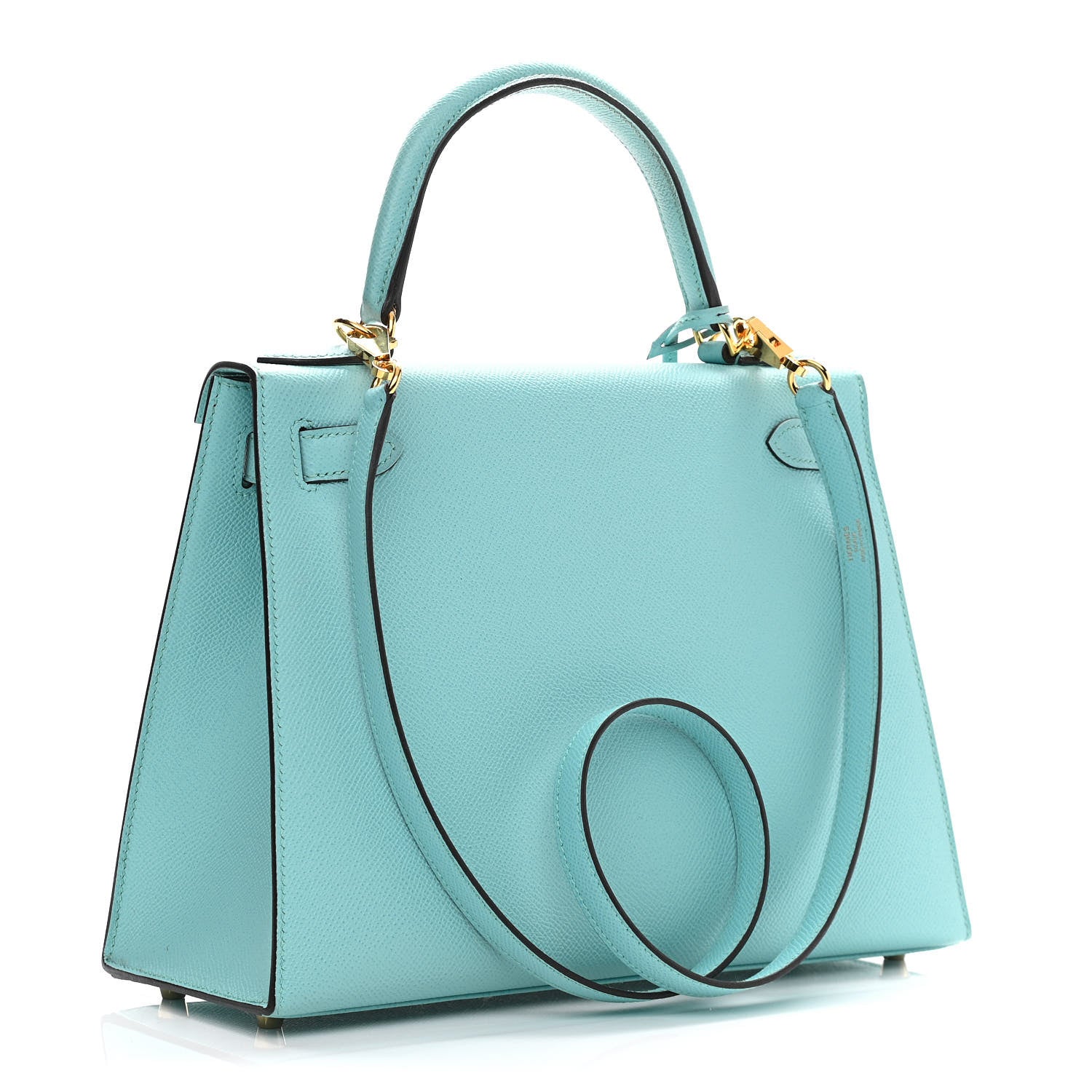 Hermes Epsom Kelly Sellier 28 Bleu Atoll 3 of 13