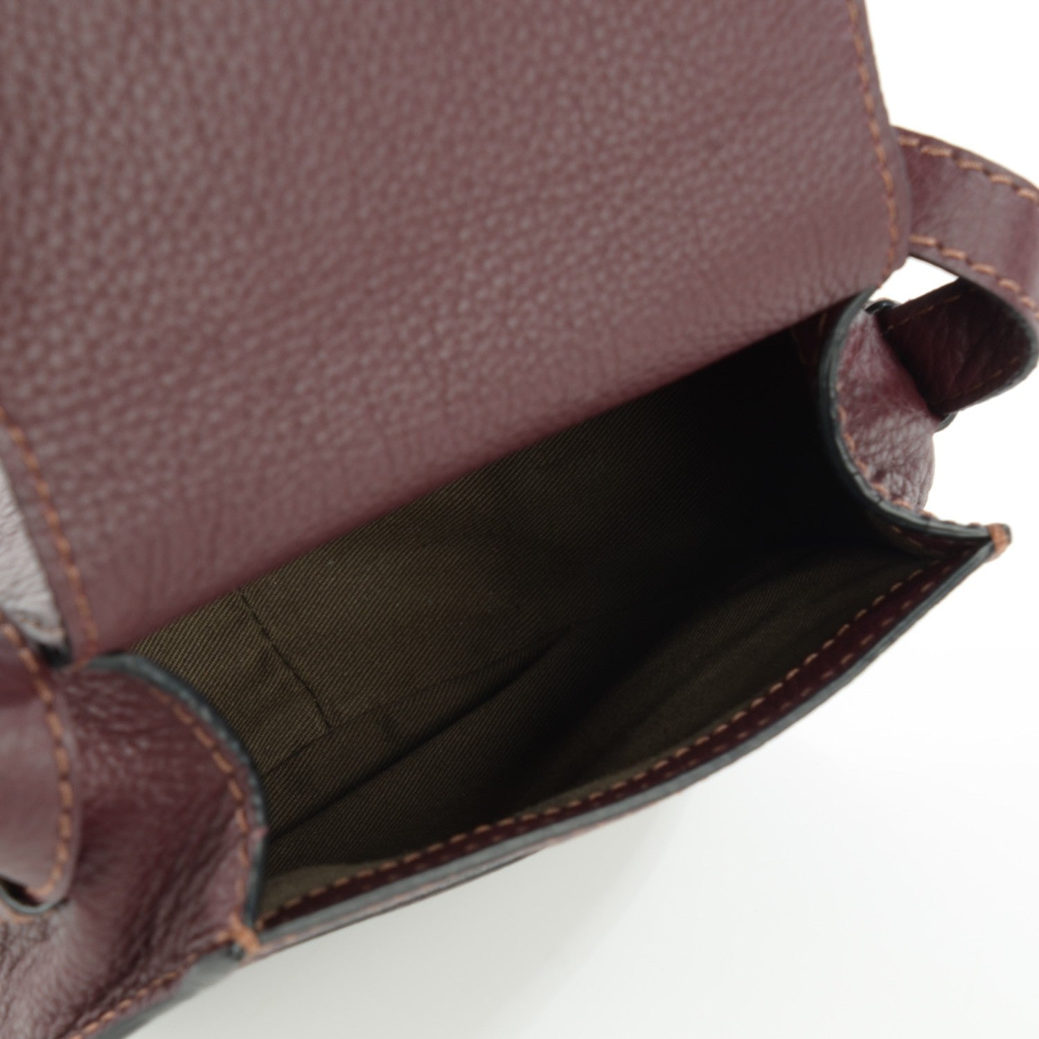 Chloe Calfskin Mini Marcie Round Crossbody Bag Dark Velvet 6 of 9
