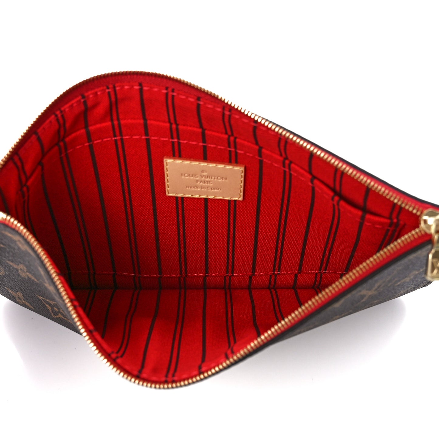 Monogram Neverfull MM GM Pochette Cherry