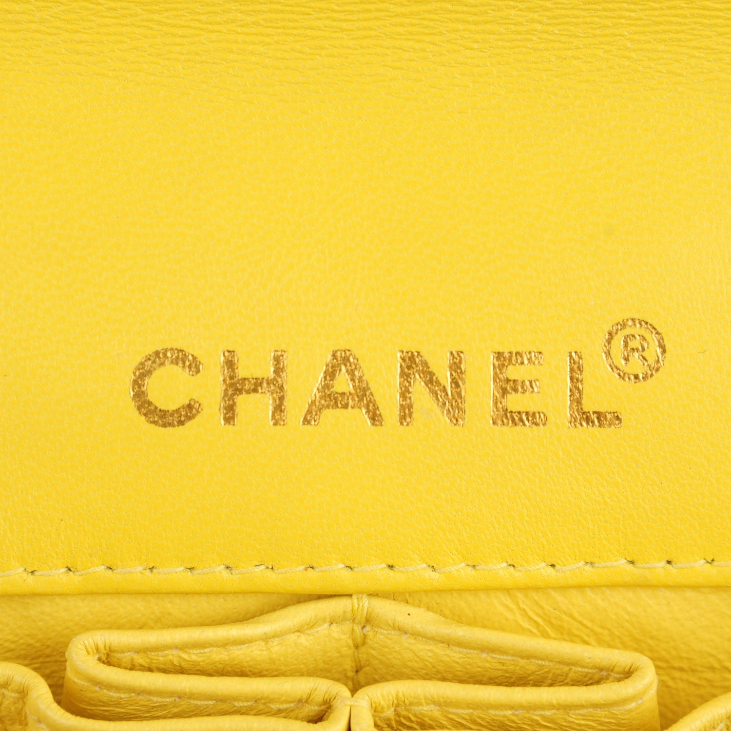 Chanel Lambskin Quilted East West Chocolate Bar Flap Light Gold 6 of 8