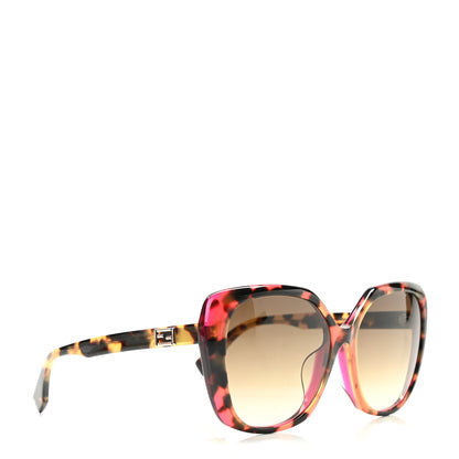 Fendi Oversized Sunglasses FF 0107/F/S Havana 4 of 8