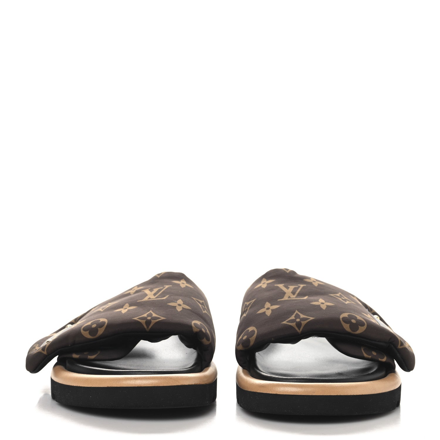 Louis Vuitton Nylon Monogram Pool Pillow Comfort Mule 39 Cacao Brown 3 of 10