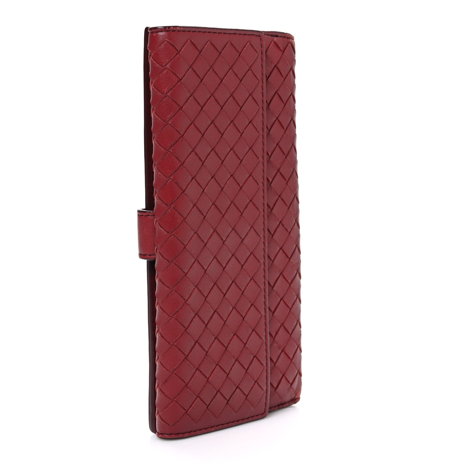 Bottega Veneta Nappa Intrecciato Continental Wallet Dark Red 3 of 8