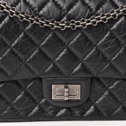 Chanel Aged Calfskin Quilted 2.55 Reissue 225 Flap Black 11 of 12