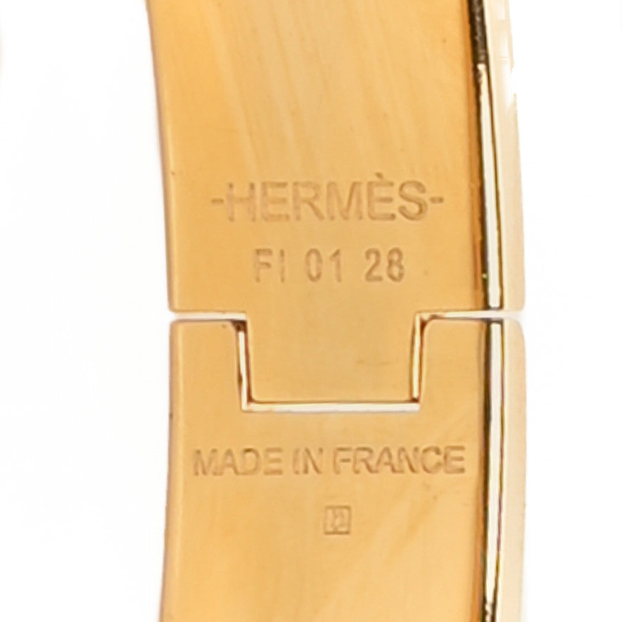Hermes Enamel Narrow Clic Clac H Bracelet PM White 4 of 4