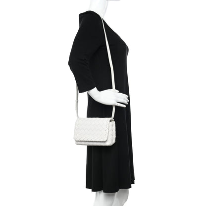 Bottega Veneta Nappa Intrecciato Mini Crossbody White 3 of 12