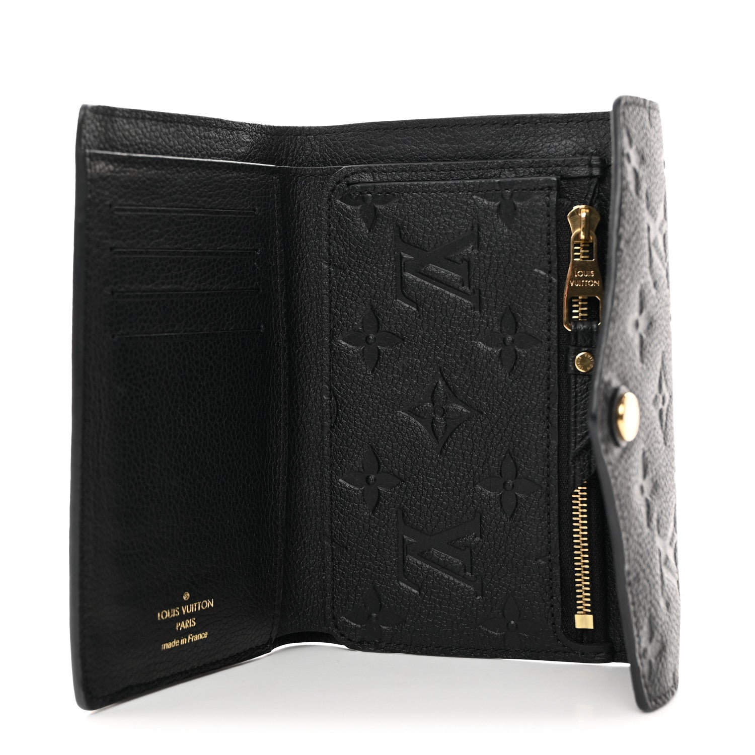 Louis Vuitton Empreinte Compact Curieuse Wallet Black 5 of 8