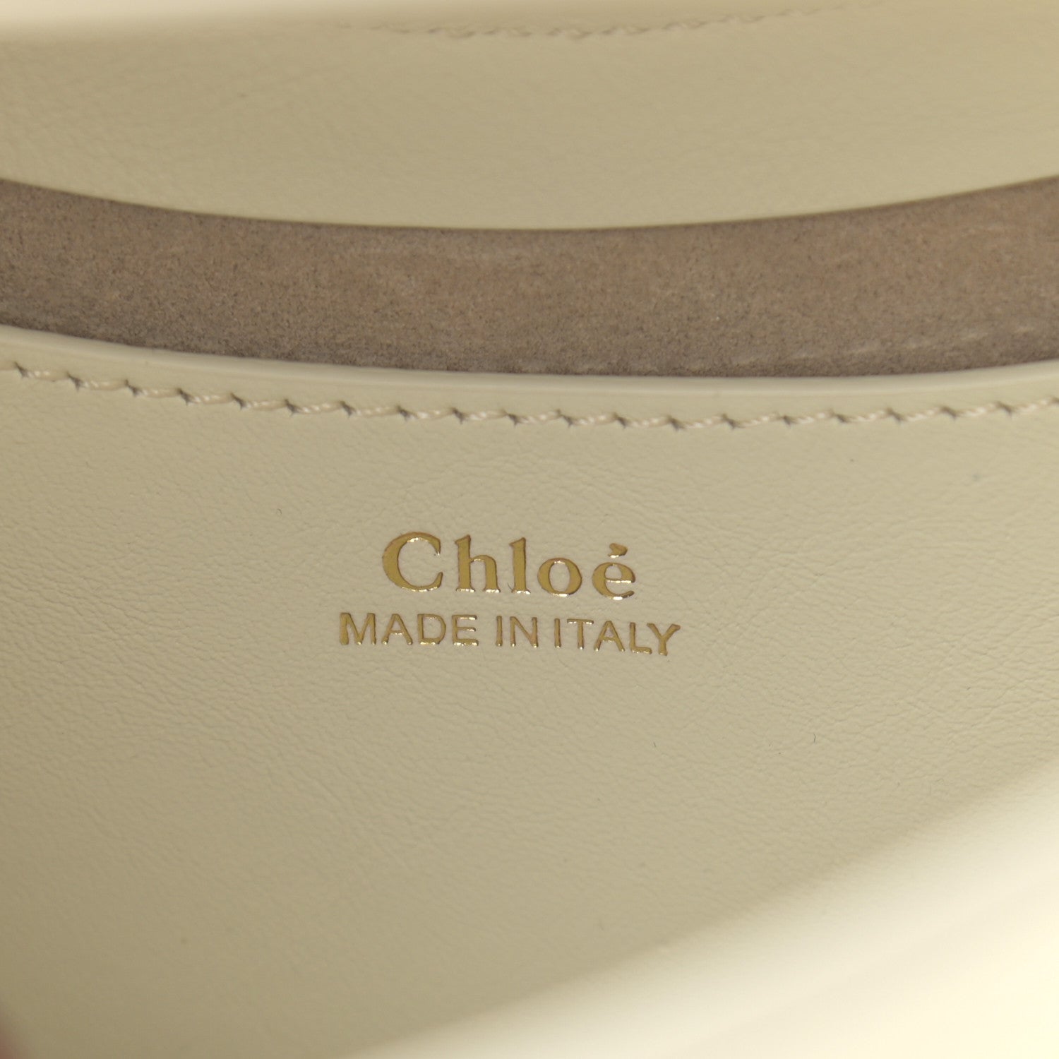 Chloe Small Grain Calfskin Kiss Bag Natural White 7 of 16