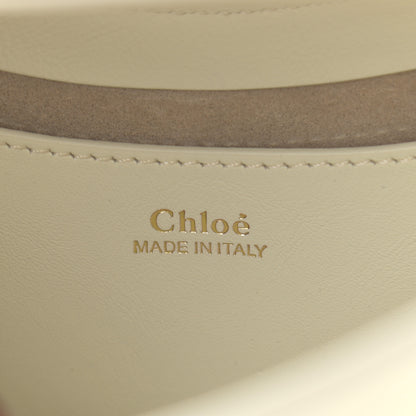 Chloe Small Grain Calfskin Kiss Bag Natural White 7 of 16