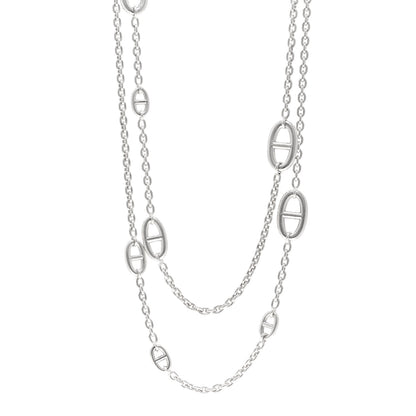 Hermes Sterling Silver Farandole Necklace 120 1 of 4