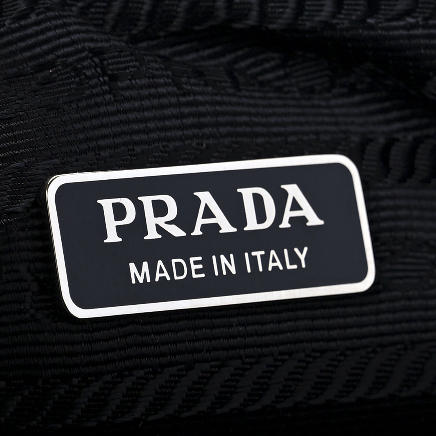 Prada Soft Calfskin Impunture Diagramme Wristlet Pouch Black 6 of 11