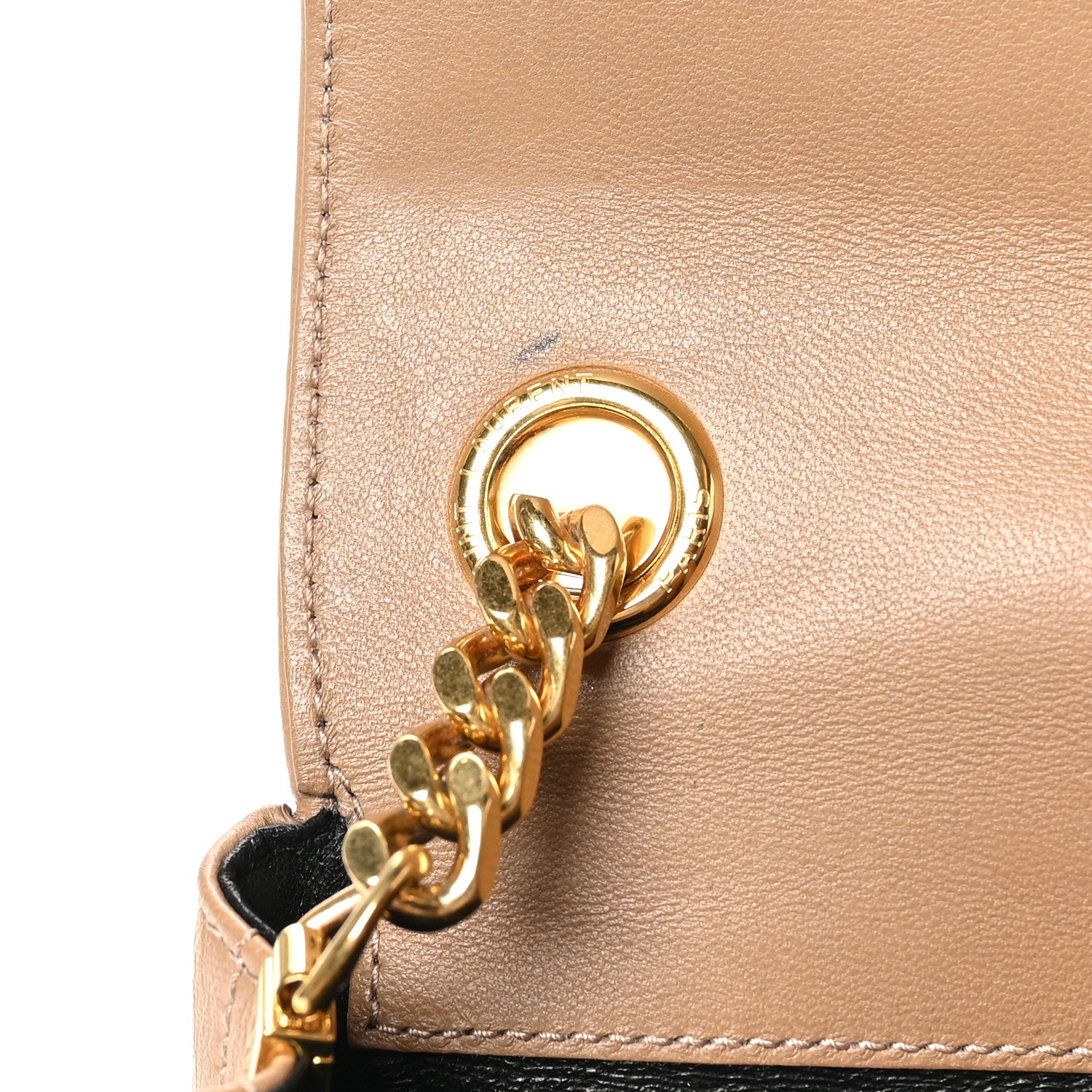 Saint Laurent Lambskin Matelasse Monogram Small Vicky Chain Bag Peru 11 of 12
