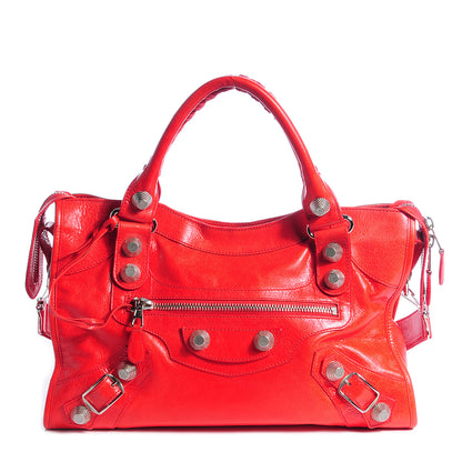 Balenciaga Agneau Giant 21 Silver Hardware City Vermillion 1 of 13