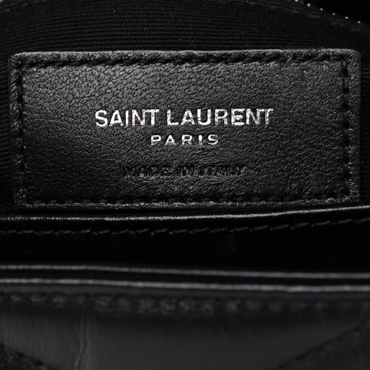 Saint Laurent Calfskin Y Quilted Monogram Toy Loulou Crossbody Bag Black 6 of 10