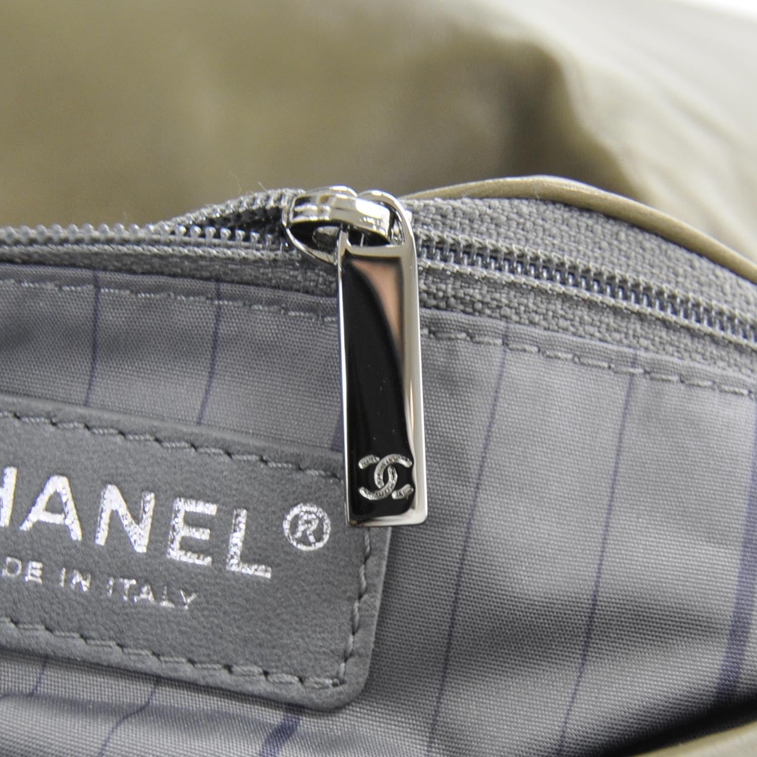 Chanel Calfskin Quilted Medium Origami Flap Khaki 9 of 10