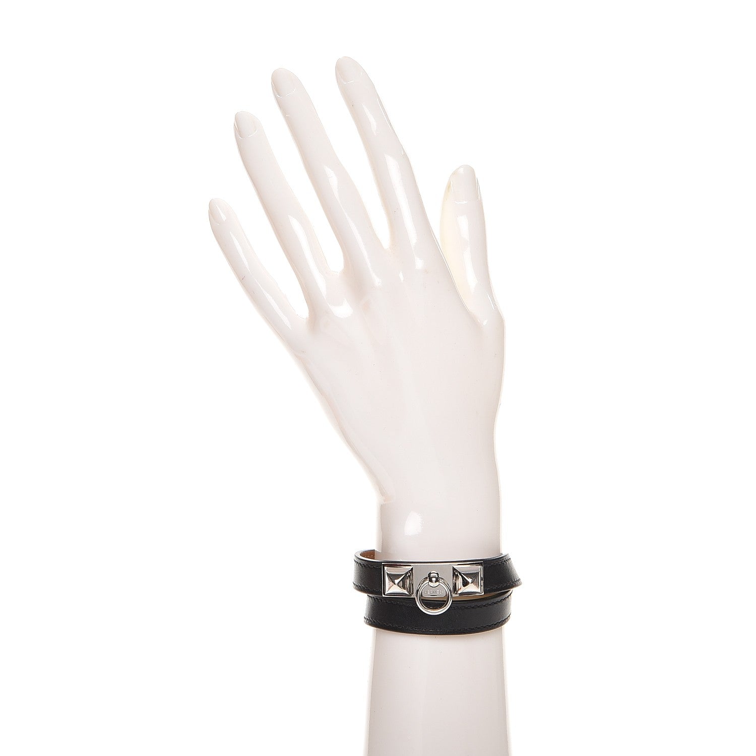 Hermes Box Rivale Double Tour Bracelet M Black 2 of 7