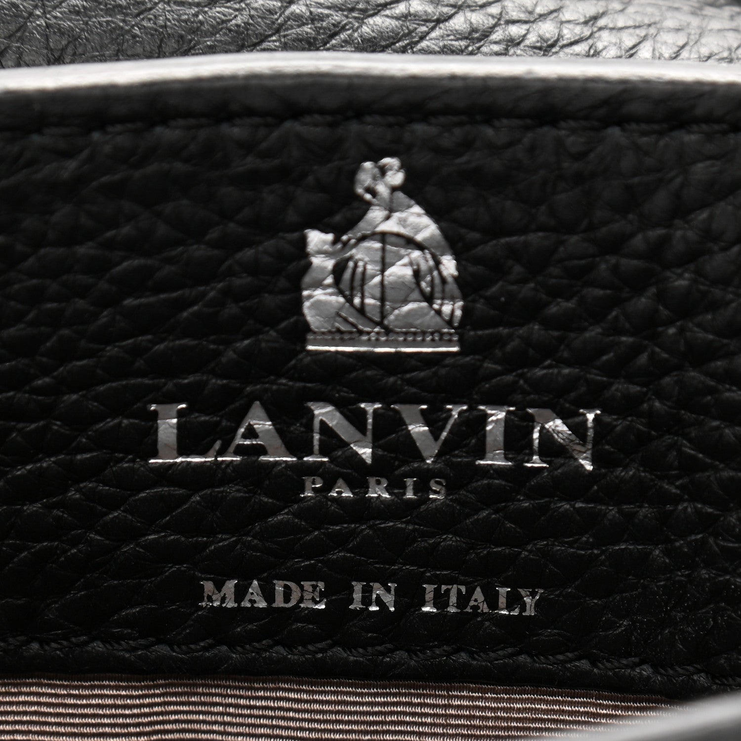 Lanvin Calf Hair Calfskin Leopard Print Mini Happy Crossbody Black 8 of 11