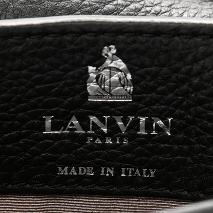 Lanvin Calf Hair Calfskin Leopard Print Mini Happy Crossbody Black 8 of 11